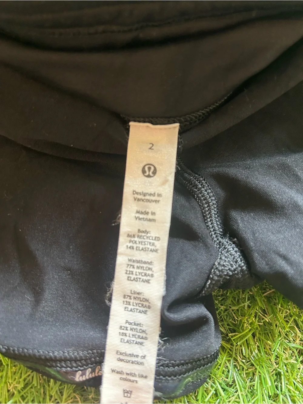 Lululemon Black Athletic Skort with Team Patch